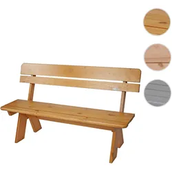 Holzbank Gartenbank Parkbank Oslo 148cm Gastronomie-Qualit√§t massiv ~ honigbraun lackiert