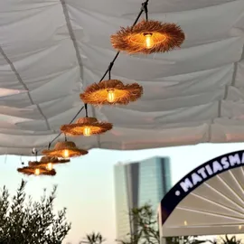 Lumisky LED Lichterkette 86 m Stroh Warmweiß