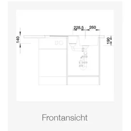 Blanco Zia 6 S anthrazit + Excenterbetätigung