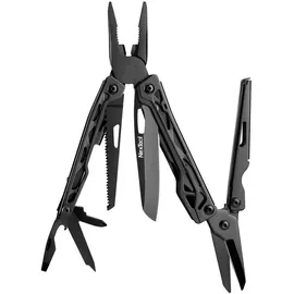 NexTool Black Knight 11 In 1 + Belt Pouch Multitool - Black - One Size
