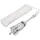 vidaXL Klappanker mit Seil Silbern 3,2 kg Temperguss