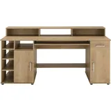 vogl möbelfabrik Schreibtisch »Timra mit Monitoraufsatz, Tastaturauszug & Towerfach,«, Breite 154 oder 178 cm, Made in Germany