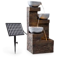 blumfeldt Wasserspiel Fez Solarbrunnen, (Set, Solarpanel;LED-Beleuchtung und Anschlussmaterial), spring zimmer zier brunnen led-beleuchtung terasse solar outdoor braun