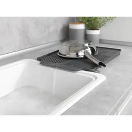 Wenko Abtropfmatte Linea 40 x 30 x 3 cm grau