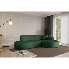 altdecor Eckcouch Cord 2-Sitzer Grün