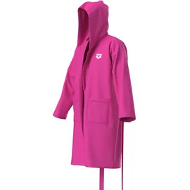 Arena Unisex Compact Microfiber Robe Mantel, pink - Shocking Pink-white - L