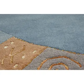 LUXOR LIVING Manali Nepalteppich Ø 150 cm Blau