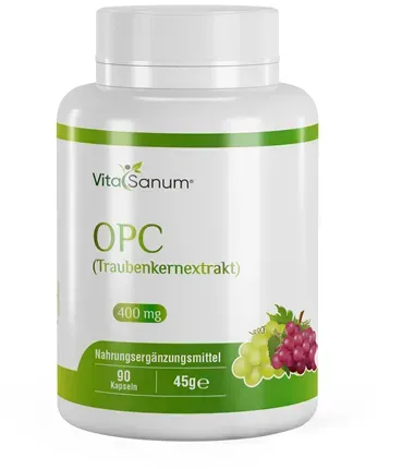 VitaSanum® - OPC (Traubenkernextrakt) 400 mg 90 Kapseln