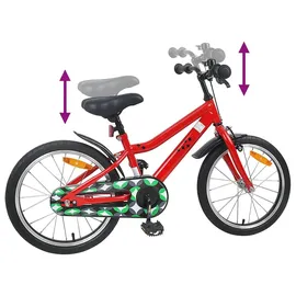 vidaXL Kinderfahrrad 18 Zoll rot