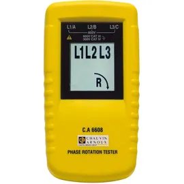 CHAUVIN ARNOUX C.A 6608 Drehfeldmessgerät CAT III 600 V LCD