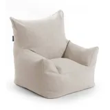 mokebo Kindersessel mit Stoffbezug Der Pausenheld Kindersitzsack in Beige