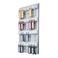 Durable Schlüsselbrett grau mit 24 Haken