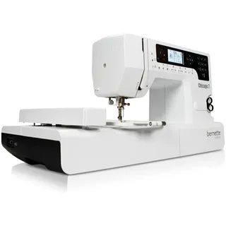 Bernette Chicago 7 Nähmaschine und Stickmaschine mit 200 Nähprogramme, Weiß