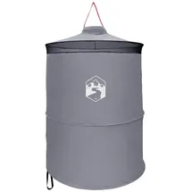 vidaXL Kuppelzelt Pop-up Toilette Grau/Orange