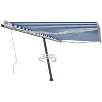 VidaXL Standmarkise 400 x 300 cm blau