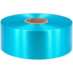 Star 100m Geschenkband Ringelband 50mm wasserfestes Kunststoff Dekoband Polyband zum Basteln Weihnachtssterne Autoschleifen Schleifenband Maibaum Türkis