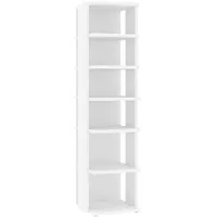 vidaXL Schuhschrank 27,5 x 102 x 27 cm weiß / weiß