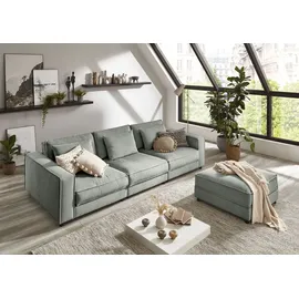 Atlantic Home Collection 3-Sitzer Valan Cord 279 x 83 x 126 cm Grau