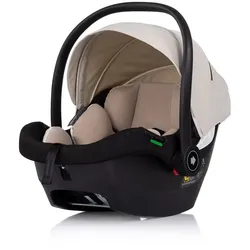 Chipolino Set Babyschale Isofix-Station Duo Smart i-Size verstellbare Kopfstütze creme