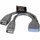 Akasa USB-A auf USB-A Adapter 0,15 m Schwarz