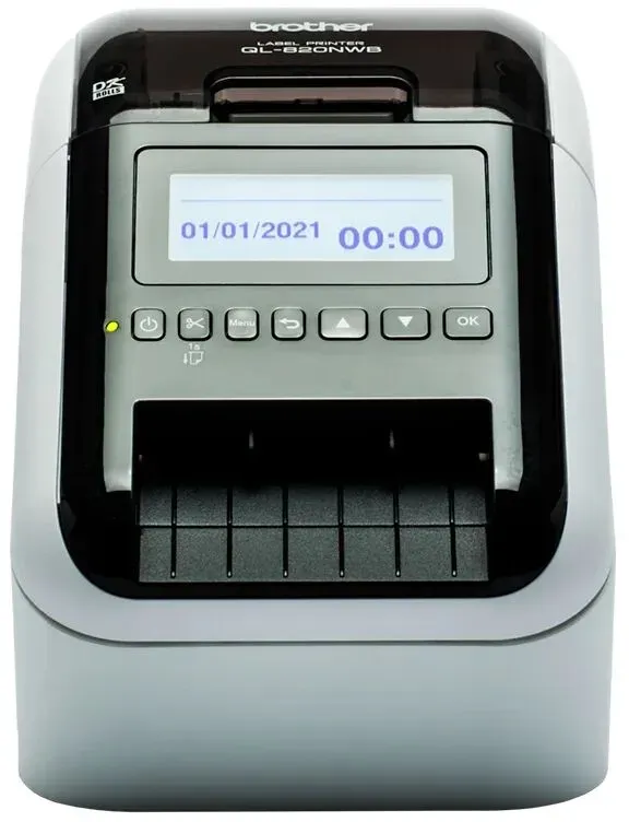 Brother QL-820NWBCVM Etikettendrucker Thermodirekt Farbe 300 x 600 DPI 176 mm/sek Verkabelt & Kabellos Ethernet/LAN DK WLAN Bluetooth