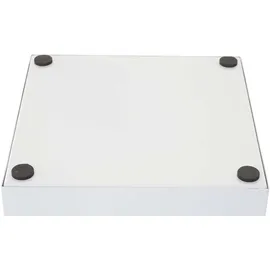 Mendler Schirmständer HWC-C78, Regenschirmständer Schirmhalter Regenschirmhalter, quadratisch 55cm ~ Schrift, weiß