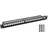 HMF UTP Keystone-Patchpanel 19 Zoll 1 HE 24 Ports RJ45 Schwarz