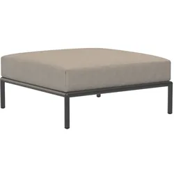 LEVEL2 Outdoor Ottoman Lounge-Modul 3 Asche Dunkelgrau