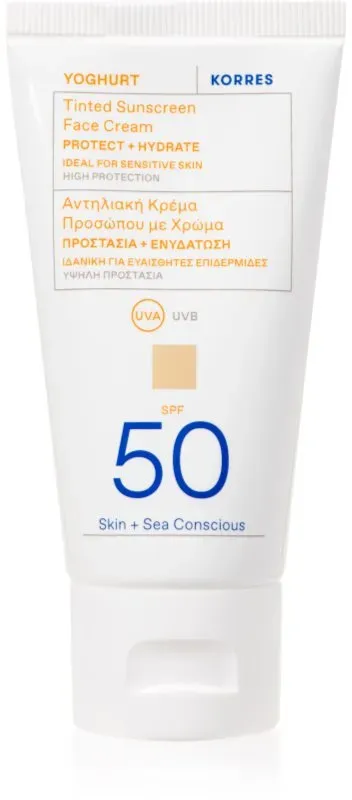 Korres Yoghurt Tinted Sunscreen tönende Sonnencrem SPF 50 50 ml