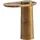 FineBuy Beistelltisch FineBuy Anstelltisch Massivholz Metall 50x30 cm Wohnzimmertisch