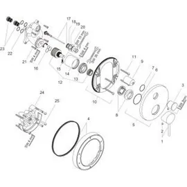 Hansgrohe Axor Starck UP-Wannen-Einhebelmischer, mit Pin-Griff, chrom