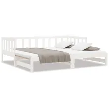 vidaXL Tagesbett 90 x 200 cm Weiß