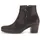 Gabor Stiefelette GABOR, Damen, Gr. 40, dunkelbraun, Kalbsleder, unifarben, Schuhe Stiefelette, Trichterabsatz, Ankleboots mit Hovercraft Luftkammer-Laufsohle