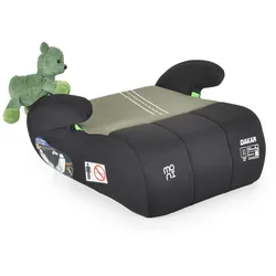 Moni Kindersitz Sitzerhöhung Dakar i-Size (125-150cm) Gruppe 3, Kuscheltier grün