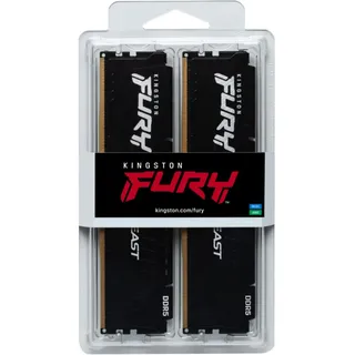 Kingston FURY Beast schwarz DIMM Kit 64GB, DDR5-6000, CL30-36-36, on-die ECC (KF560C30BBEK2-64)