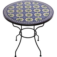Marokkanischer MOSAIKTISCH ø 80cm Esstisch orientalischer Tisch Gartentisch Iras