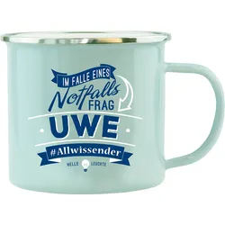 H&H Echter Kerl Emaille-Becher Uwe