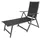 LINDER EXCLUSIV Capri Sonnenliege 140 x 70 x 105 cm Schwarz