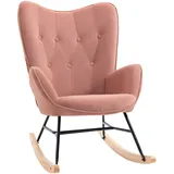 HOMCOM Schaukelsessel Polyester, Schaumstoff