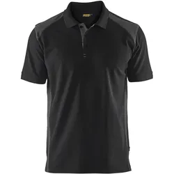 Polo-Shirt "3324" - L - schwarz/dunkelgrau