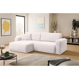venasi Eckcouch Cord 2-Sitzer Beige