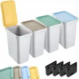 Kadax Mülleimer-Set 48 l Weiß