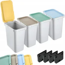 Kadax Mülleimer-Set 48 l Weiß
