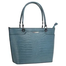Cluty Henkeltasche Leder Blue