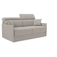 Miryam Schlafsofa Mit Matratze Mit Verstellbaren Kopfstützen Aus Weichem, Fleckenabweisendem Stoff T31 149 Cm Grau