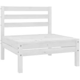 vidaXL Garten-Lounge-Set 4-tlg. Massivholz Kiefer weiß