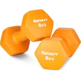Athlyt Neopren Dip Hantelset 2 x 8 kg Orange
