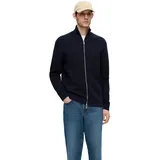 Selected Strickjacke SLHDANE LS KNIT STRUCTURE FULL ZIP Regular Fit 16096883 Blau M
