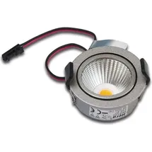Hera LED-Einbauleuchte 4,8W rund Edelstahloptik