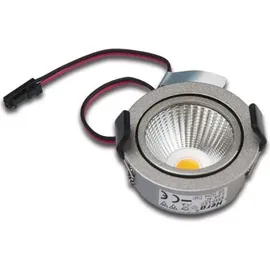 Hera LED-Einbauleuchte 4,8W rund Edelstahloptik
